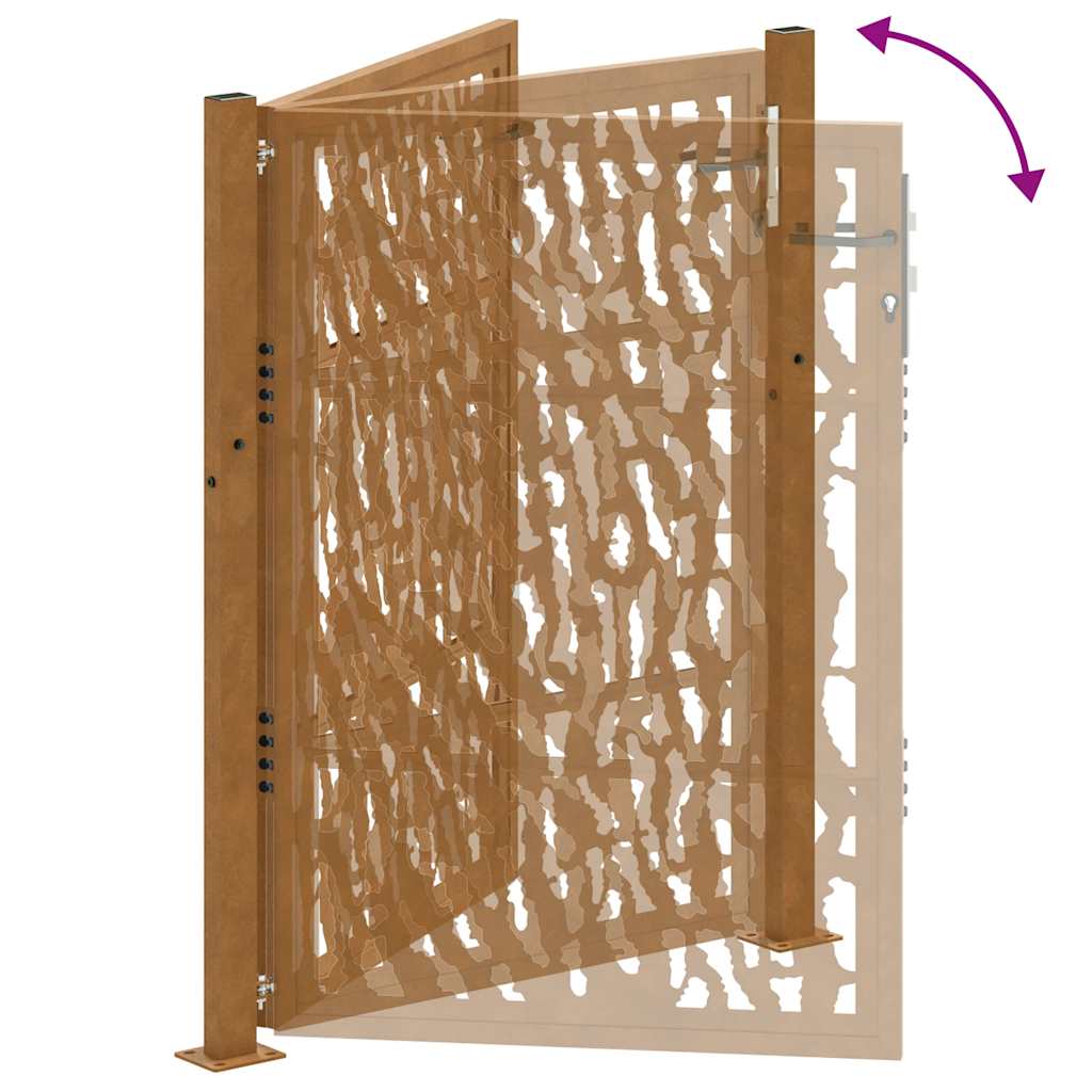 Garden Gate 105x130 cm Weathering Steel Trace Design