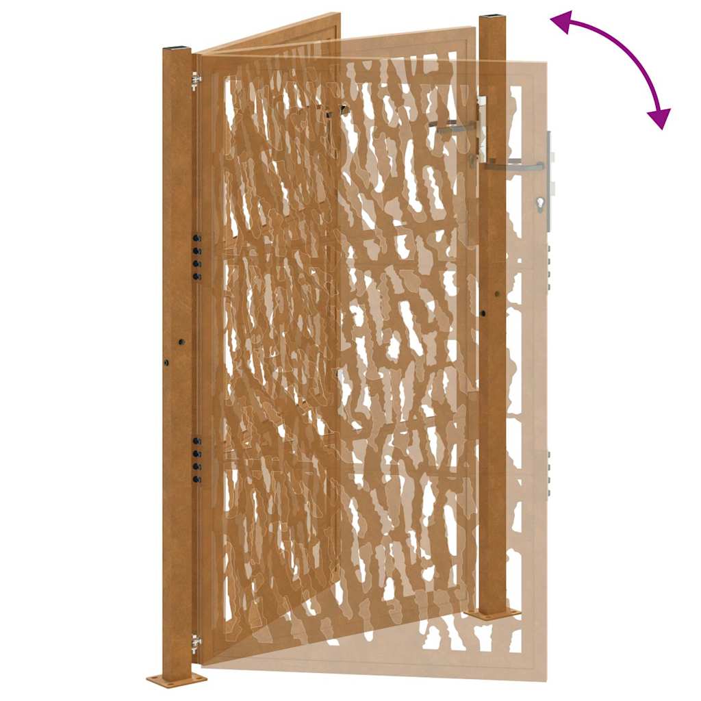 Garden Gate 105x155 cm Weathering Steel Trace Design