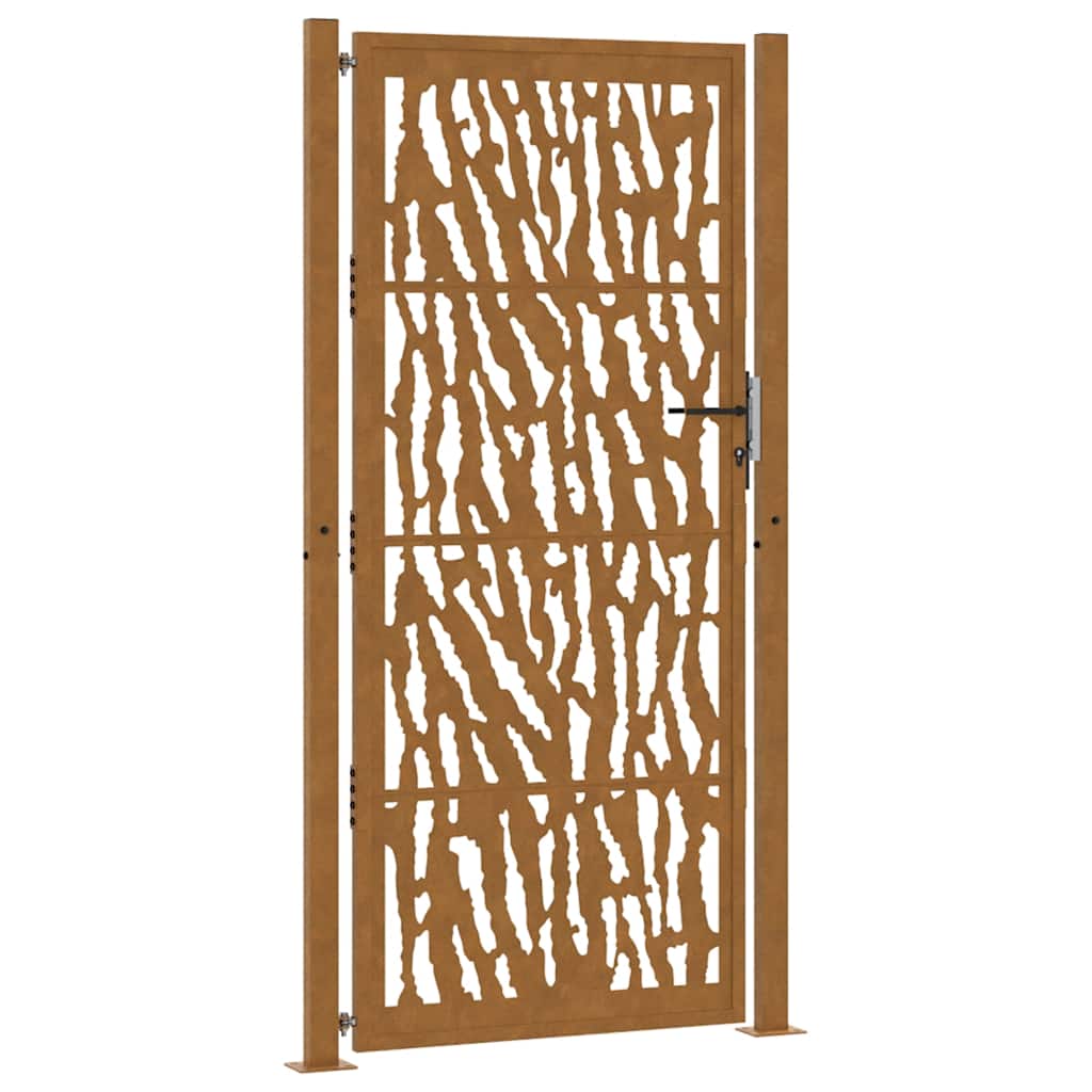 Garden Gate 105x205 cm Weathering Steel Trace Design