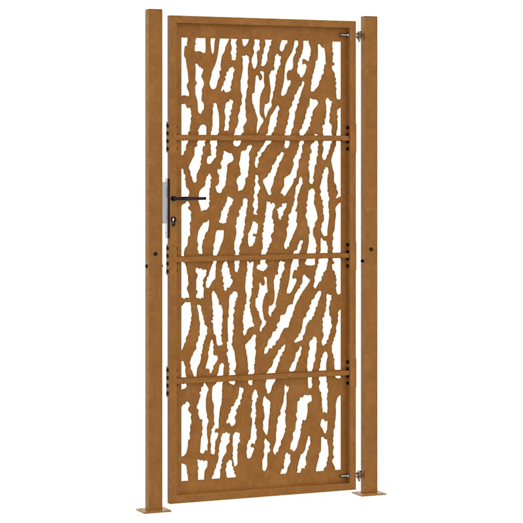 Garden Gate 105x205 cm Weathering Steel Trace Design
