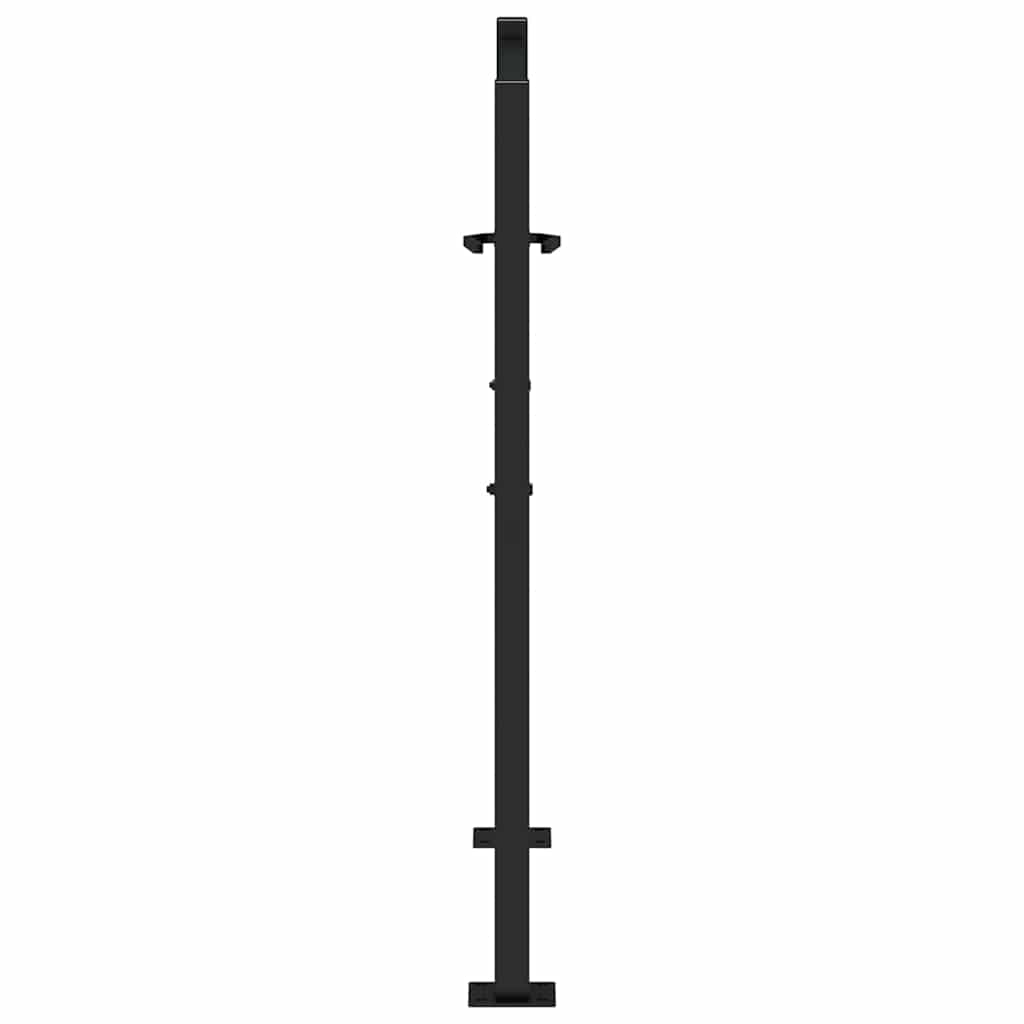 Garden Gate Black 105x106 cm Steel Flame Design