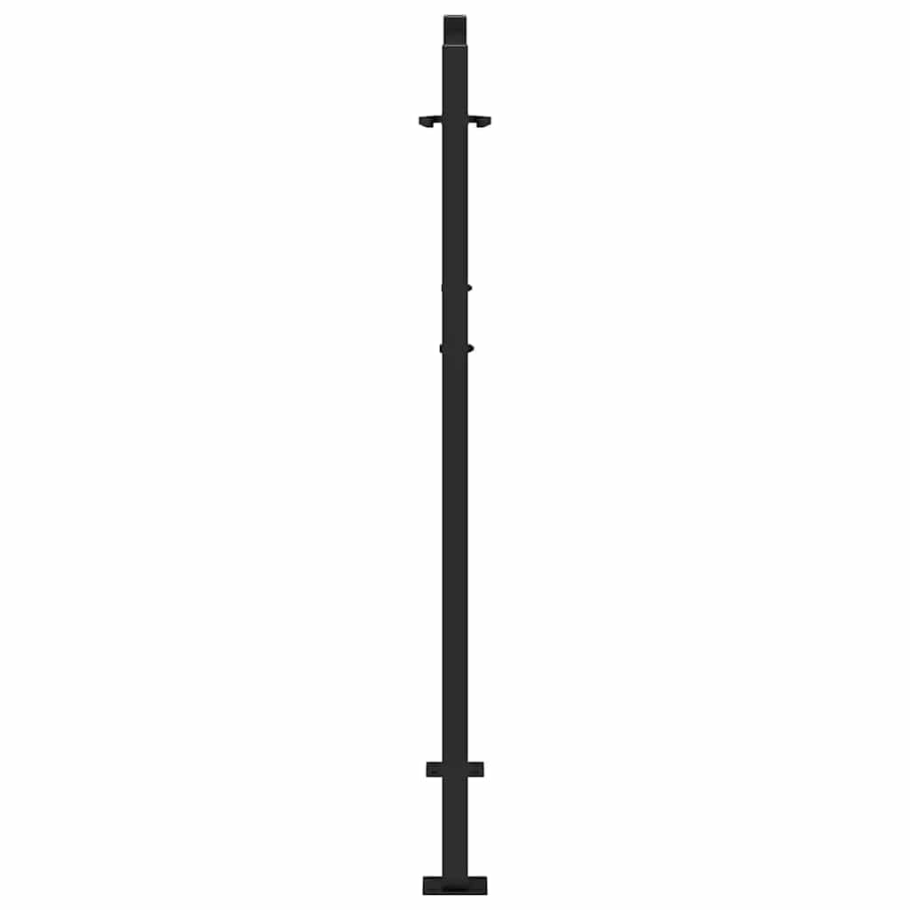 Garden Gate Black 105x130 cm Steel Flame Design