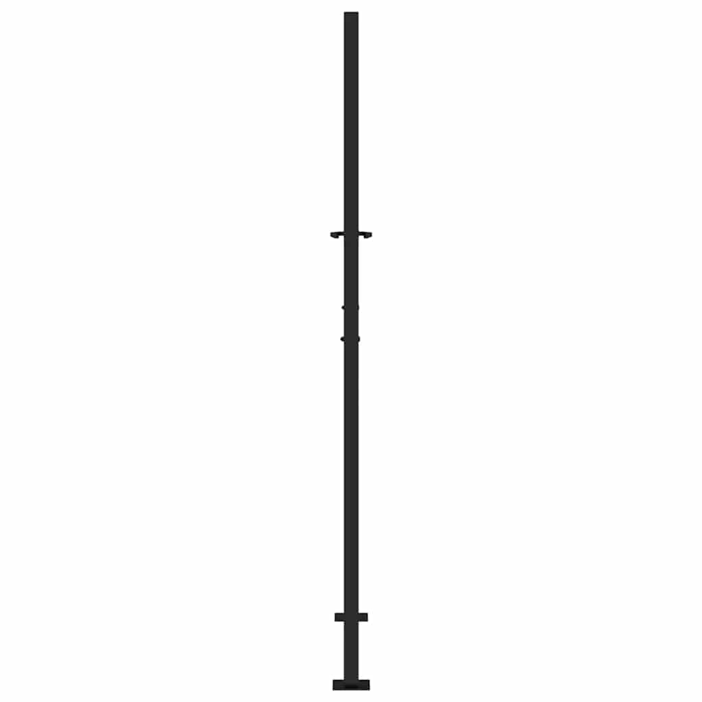 Garden Gate Black 105x180 cm Steel Flame Design