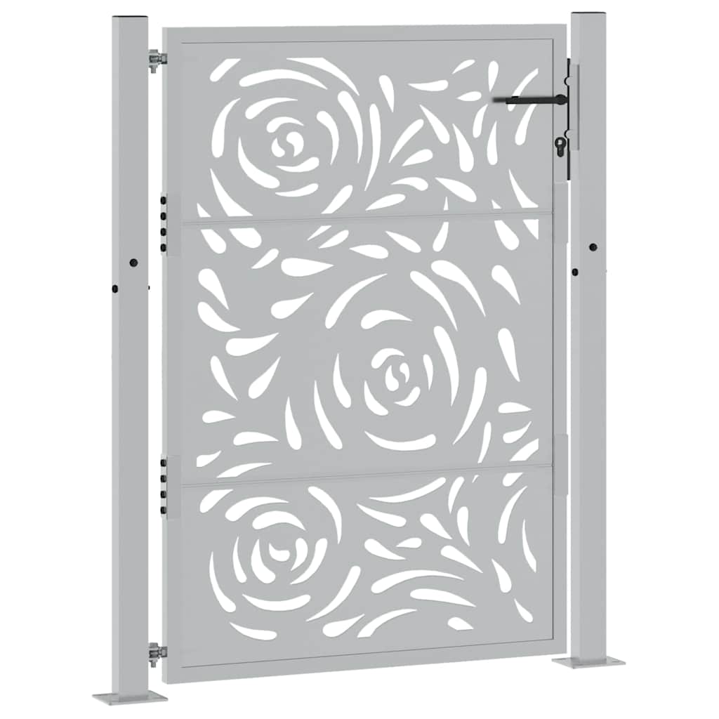 Garden Gate 105x130 cm Weathering Steel Flame Design