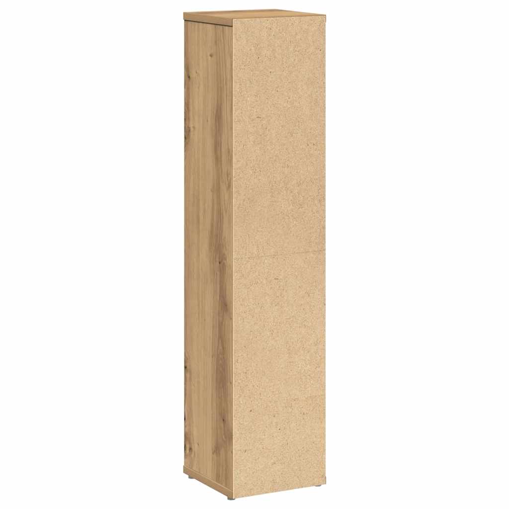 Bathroom Cabinet with Roll Holder Artisan Oak 20.5x20x90 cm