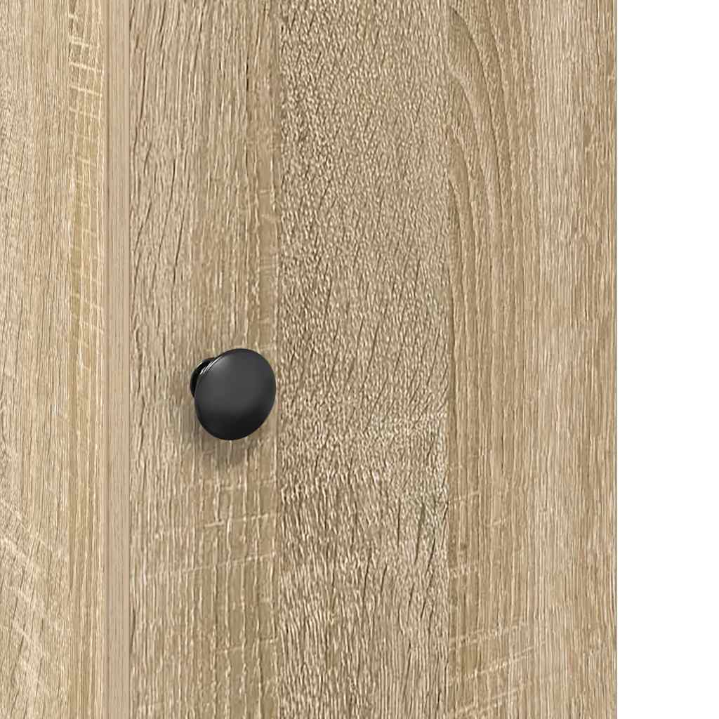 Bathroom Cabinet with Roll Holder Sonoma Oak 20.5x22x72 cm