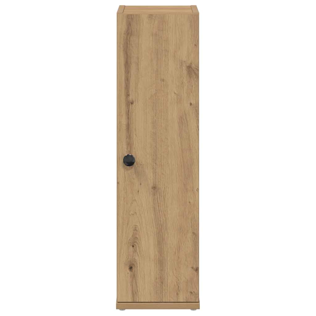 Bathroom Cabinet with Roll Holder Artisan Oak 20.5x22x72 cm