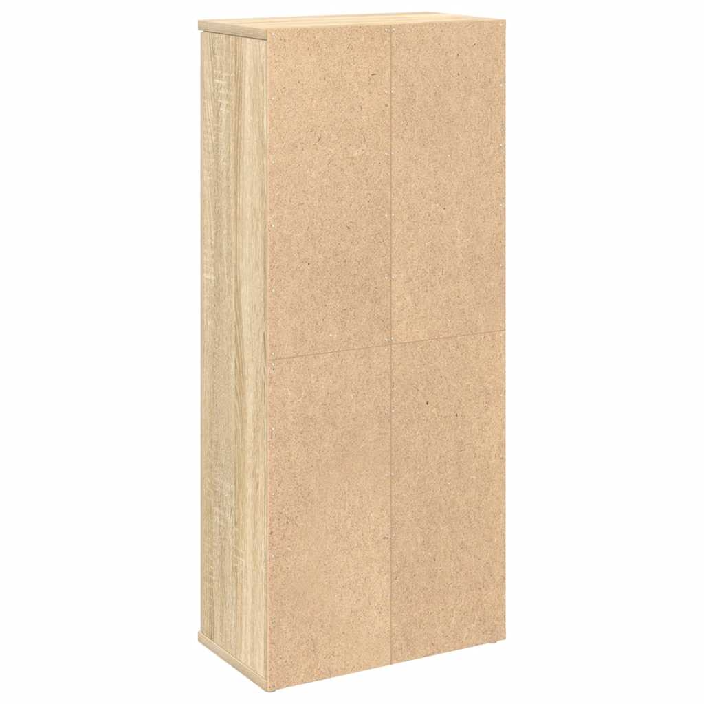 Bathroom Cabinet with Roll Holder Sonoma Oak 39x22x90 cm