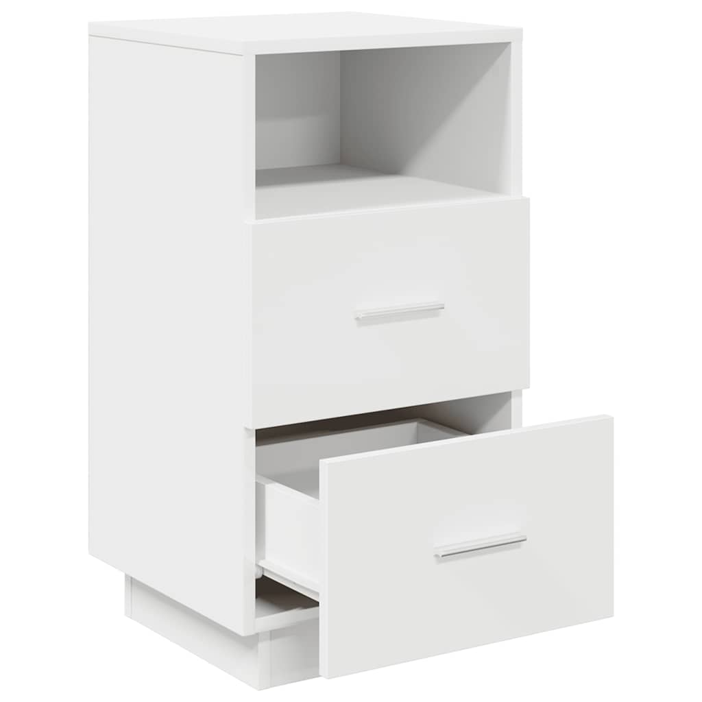 Bedside Cabinets 2 pcs with 2 Drawers White 36x36x68 cm