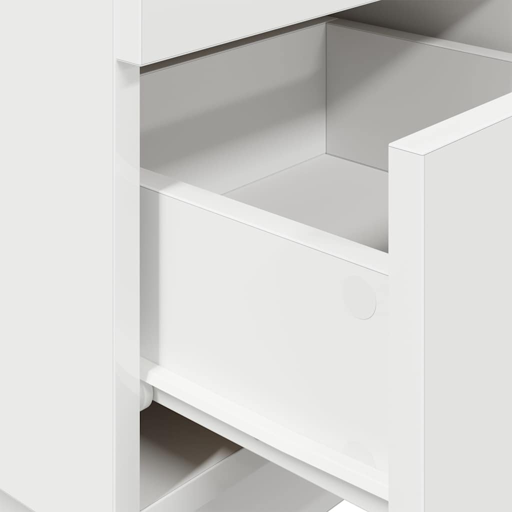 Bedside Cabinets 2 pcs with 2 Drawers White 36x36x68 cm