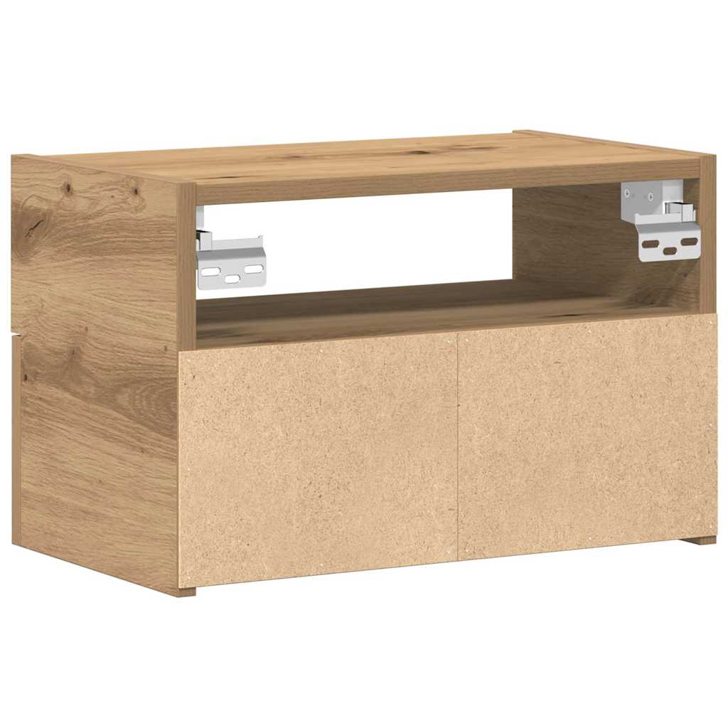 Wall-mounted Bedside Cabinet Artisan Oak 45x26x28.5 cm
