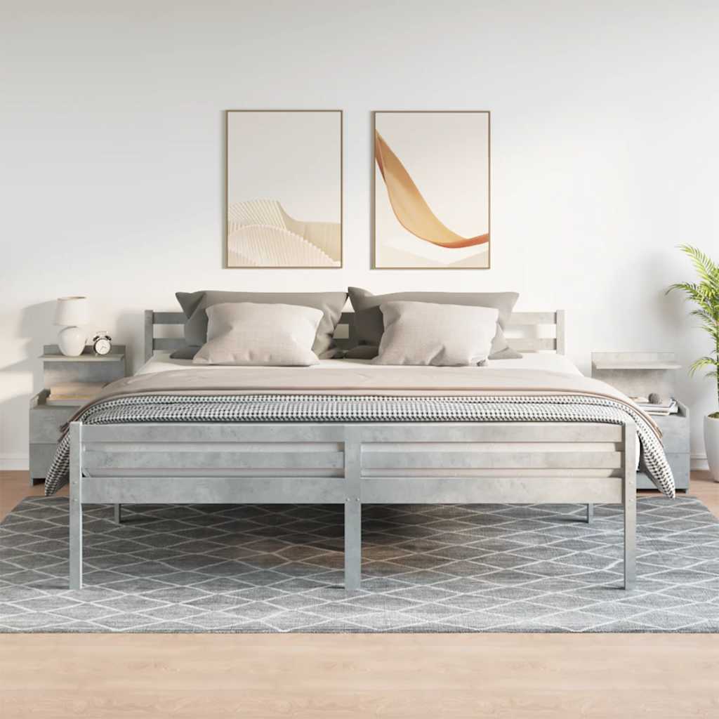 Bedside Cabinets 2 pcs with 2 Drawers Concrete Grey 40x36.5x62 cm