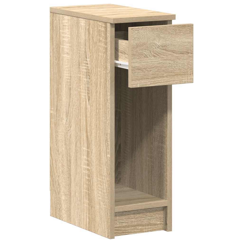 Bedside Cabinets with Drawer 2 pcs Sonoma Oak 20x36x60 cm