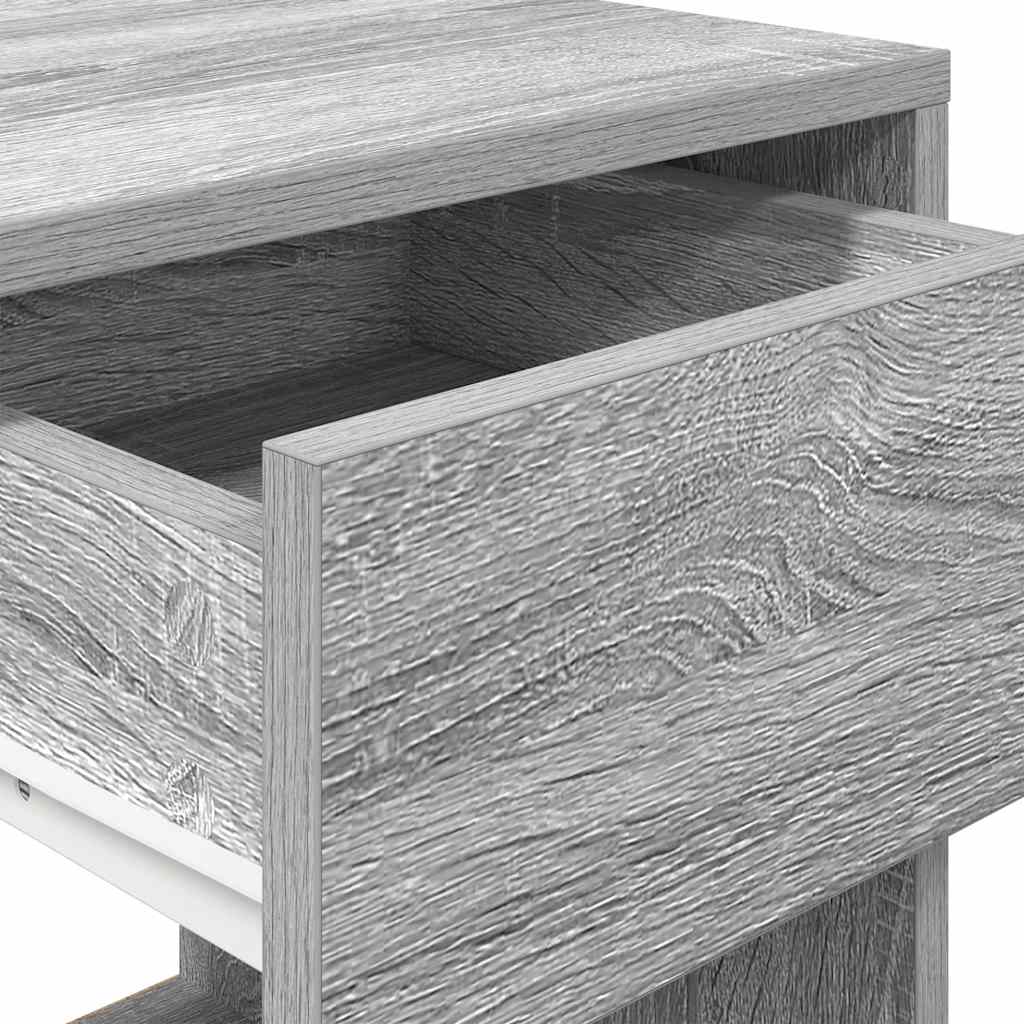 Bedside Cabinets with Drawer 2 pcs Grey Sonoma 35x34x66.5 cm
