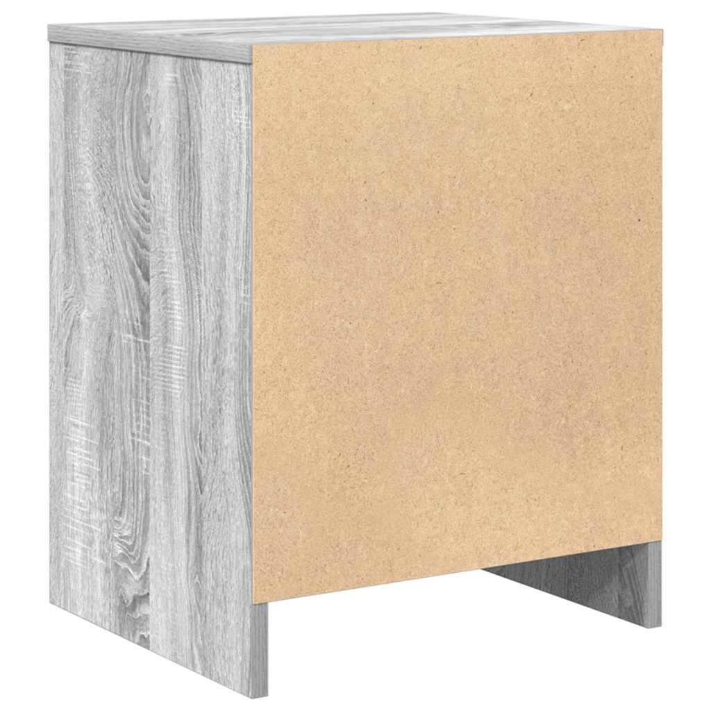 Bedside Cabinets 2 pcs with Drawer Grey Sonoma 40x34x50 cm