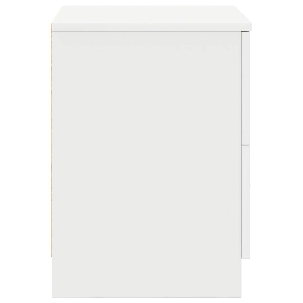 Bedside Cabinets 2 pcs with 2 Drawers White 40x36x50 cm