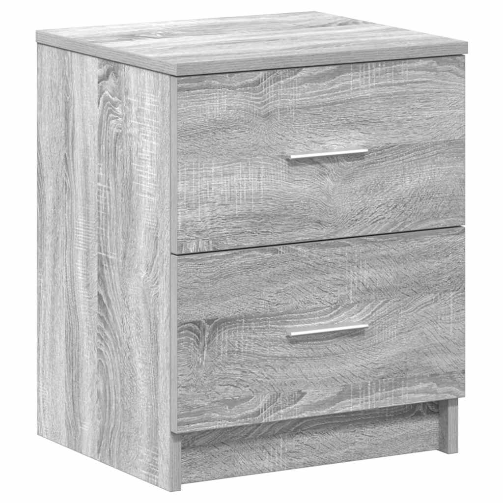 Bedside Cabinets 2 pcs with 2 Drawers Grey Sonoma 40x36x50 cm