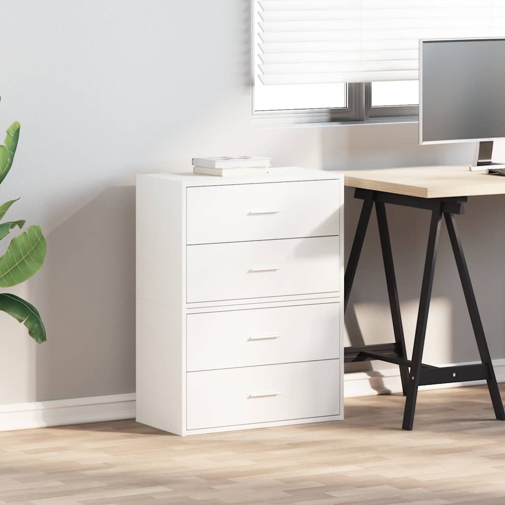 Cabinets with 2 Drawers 2 pcs White 60x31x40 cm Engineered Wood
