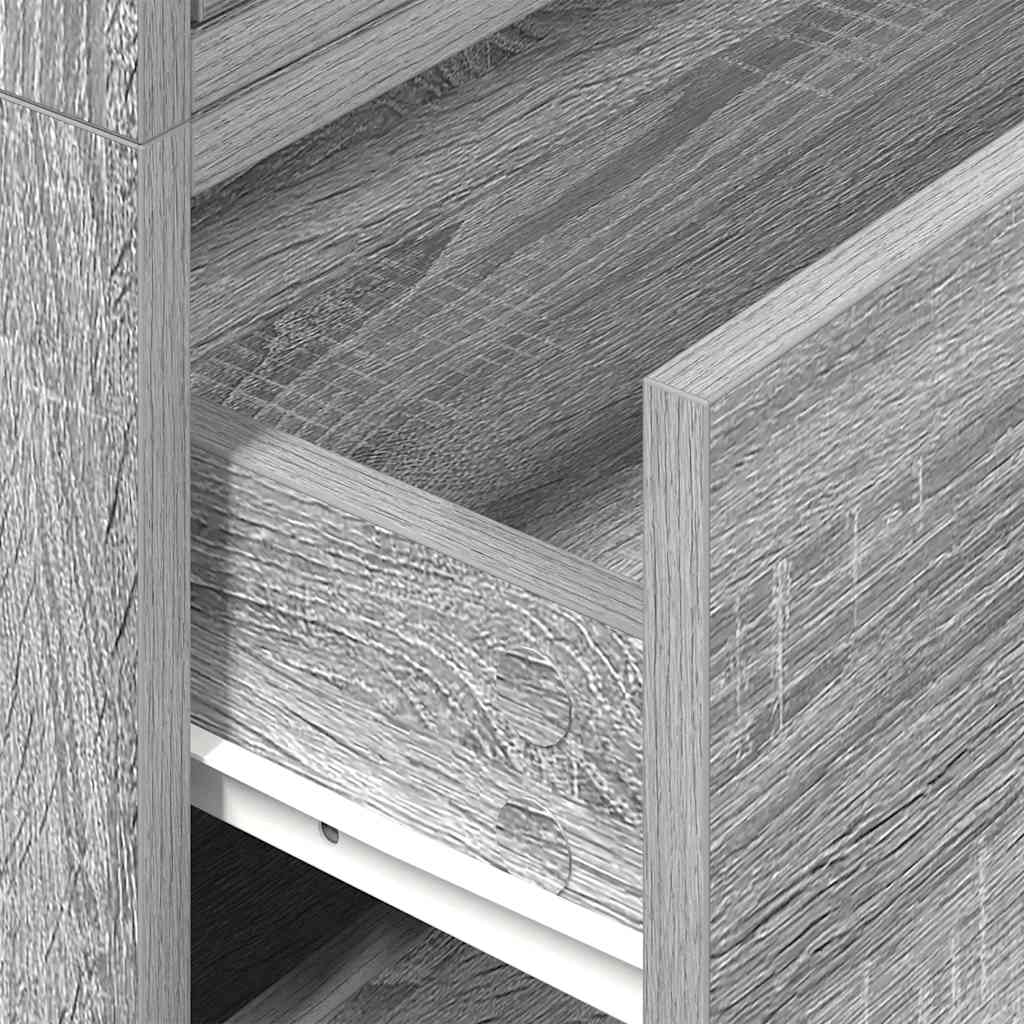 Cabinets with 2 Drawers 2 pcs Grey Sonoma 60x31x40 cm Engineered Wood