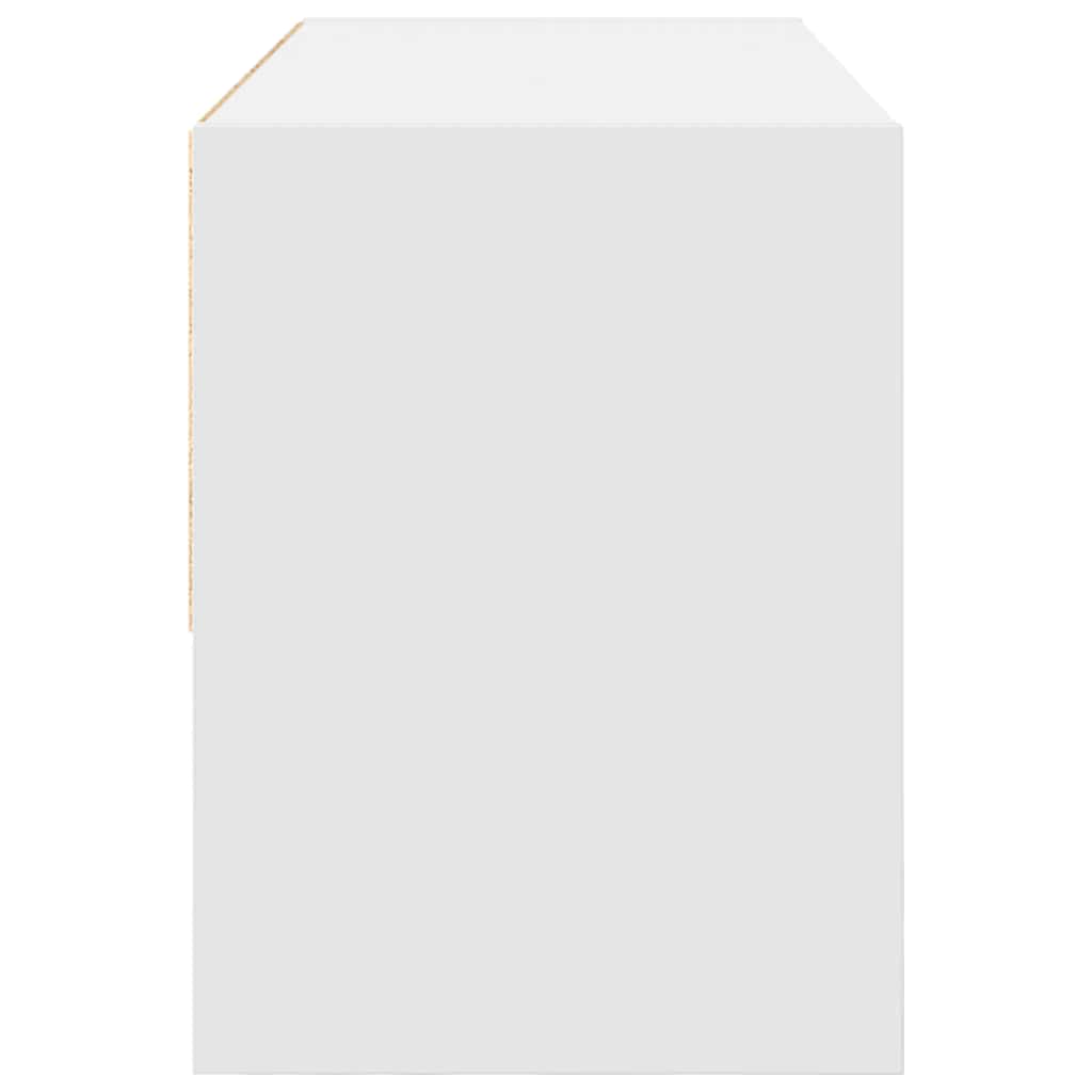 Shoe Rack Stackable White 89.5x30x40 cm