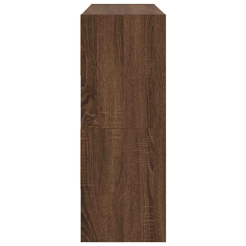 Shoe Racks 2 pcs Stackable Brown Oak 89.5x30x40 cm
