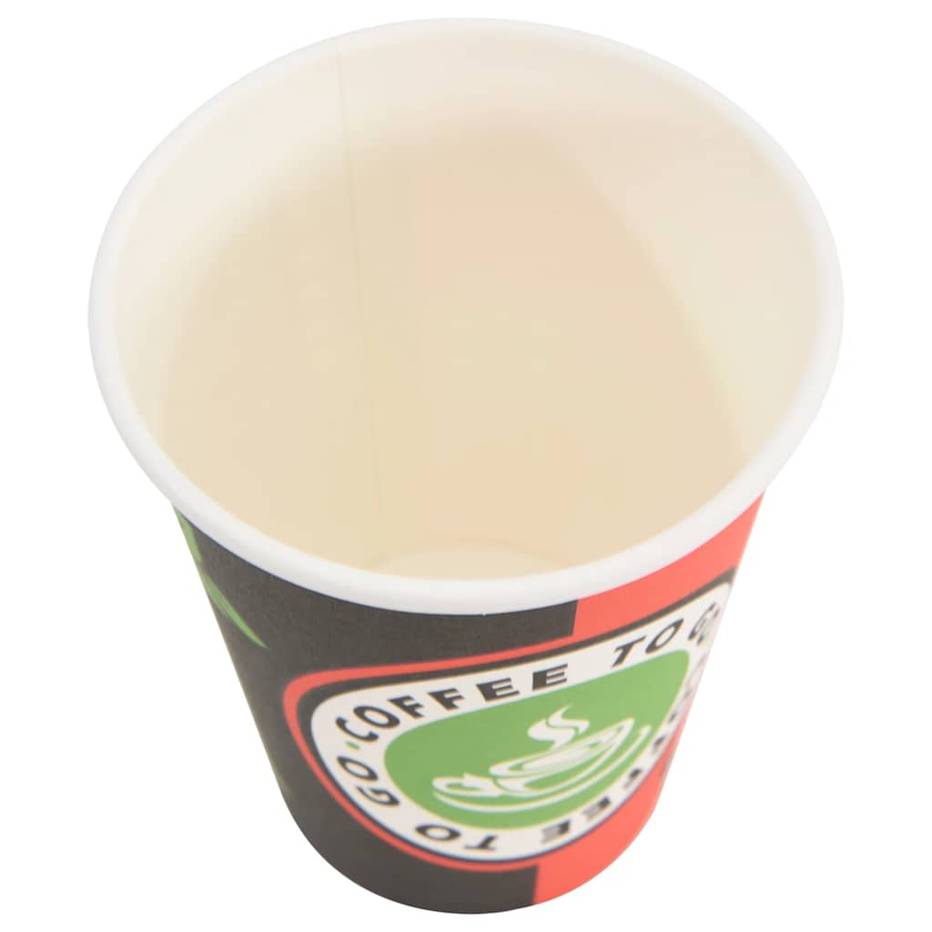 Paper Coffee Cups 1000 pcs 12oz 300ml Red and Black