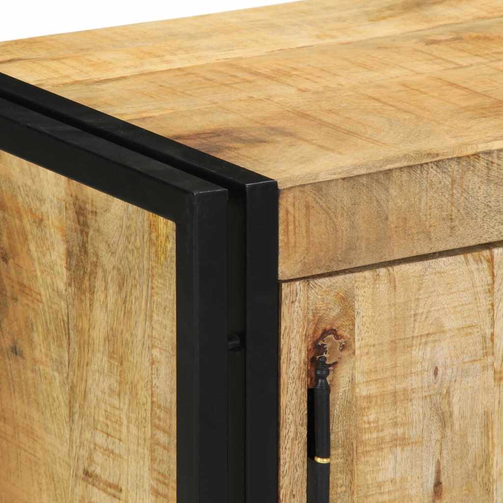 Shoe Cabinet with Shelf Black 30 x 30 x 40 cm Solid Mango wood