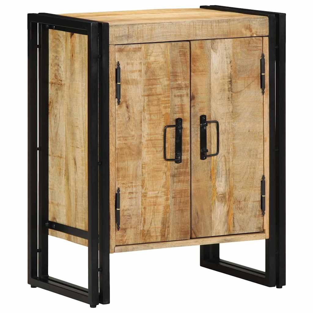 Shoe Cabinet with Shelf Black 30 x 30 x 40 cm Solid Mango wood