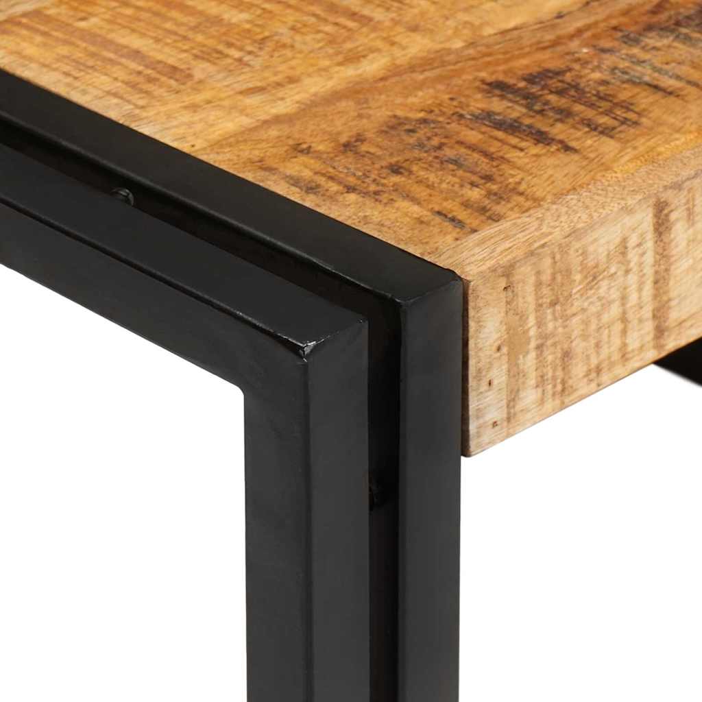 Bathroom Shelf 80 x 50 x 23 cm Solid Mango Wood and Iron