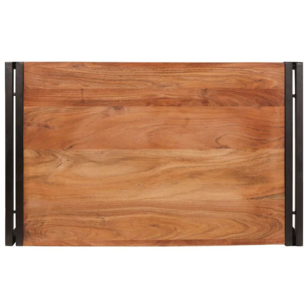 Bathroom Shelf 80 x 50 x 23 cm Solid Mango Wood and Iron