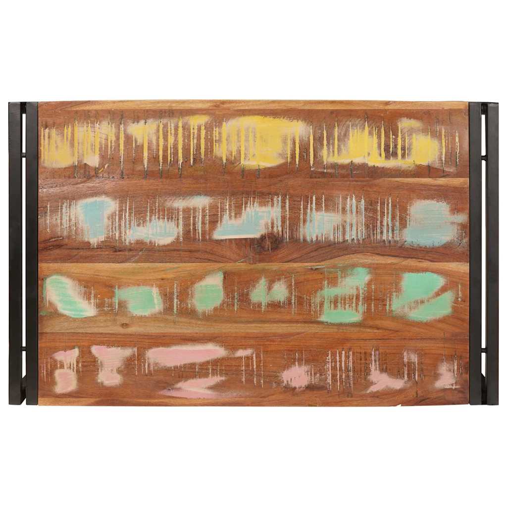 Bathroom Shelf 80 x 50 x 23 cm Solid Mango Wood and Iron