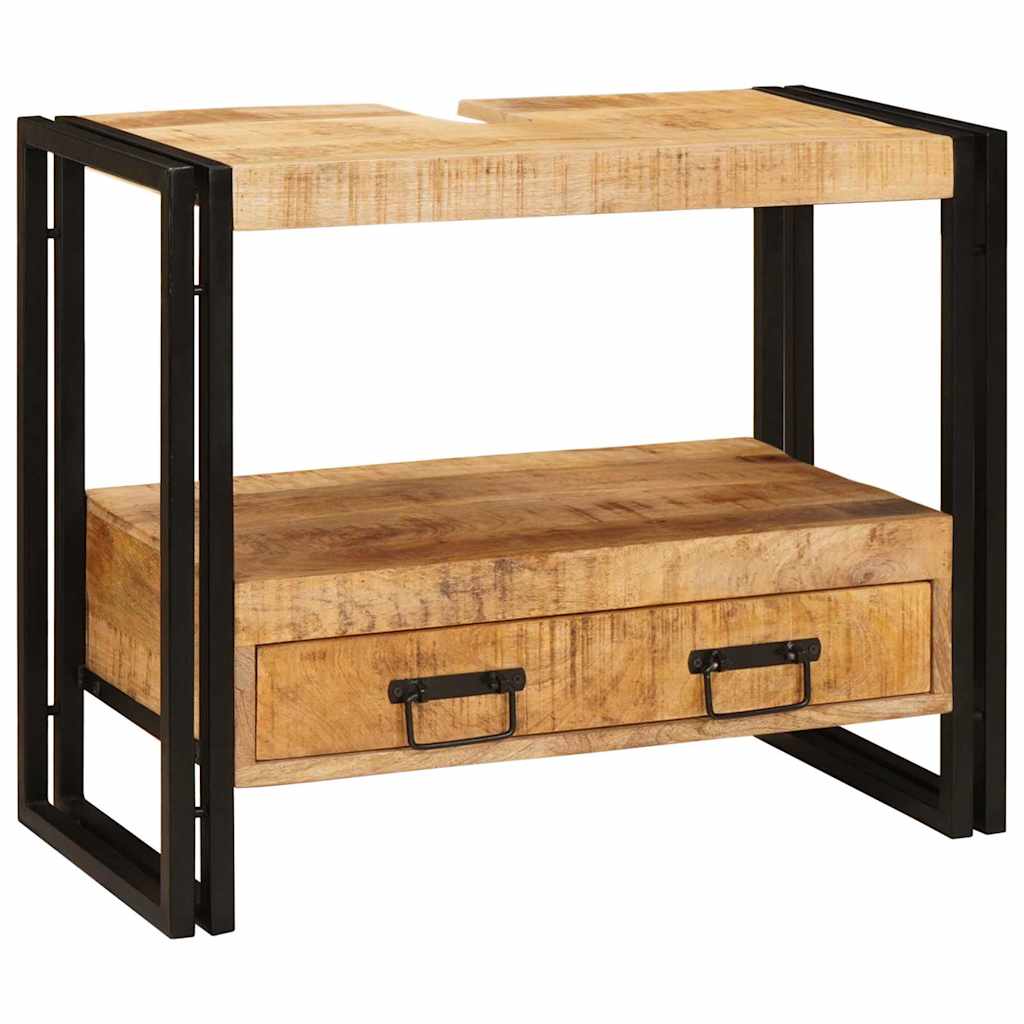 Bathroom Sink Cabinet 71 x 33 x 58 cm Solid Mango wood and Iron