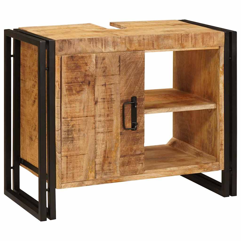 Bathroom Sink Cabinet 71 x 33 x 58 cm Solid Mango wood and Iron