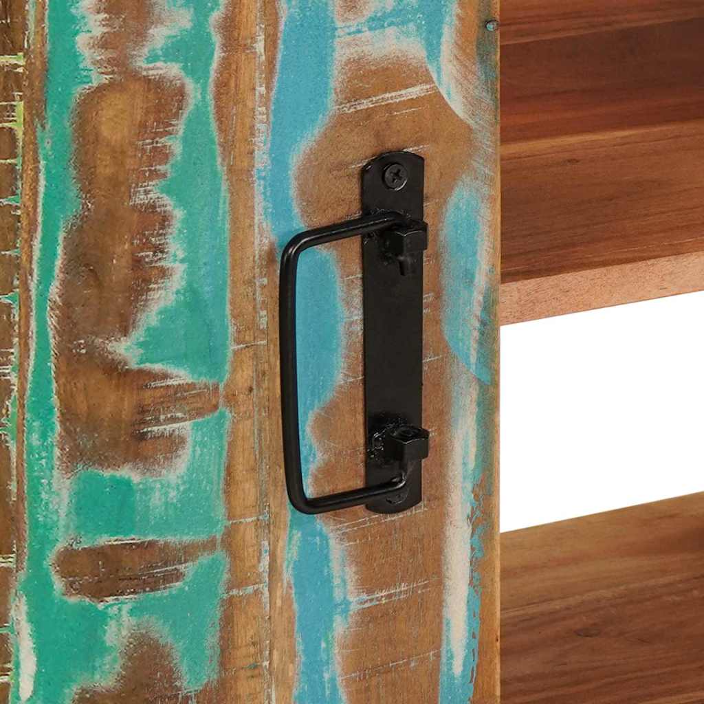 Bathroom Sink Cabinet with Door Solid Reclaim wood and Iron