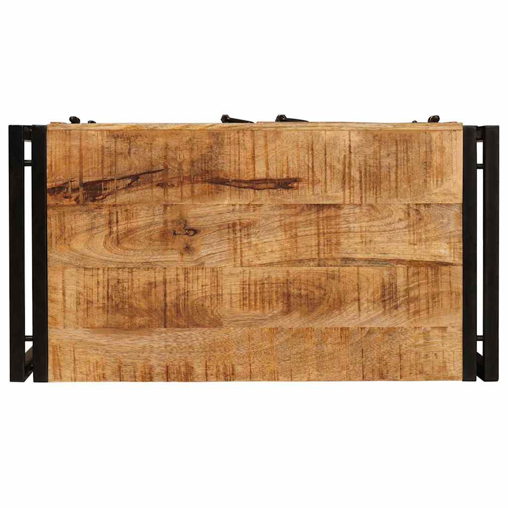 Bedside Cabinet Brown 38 x 33 x 58 cm Soild rough mango wood