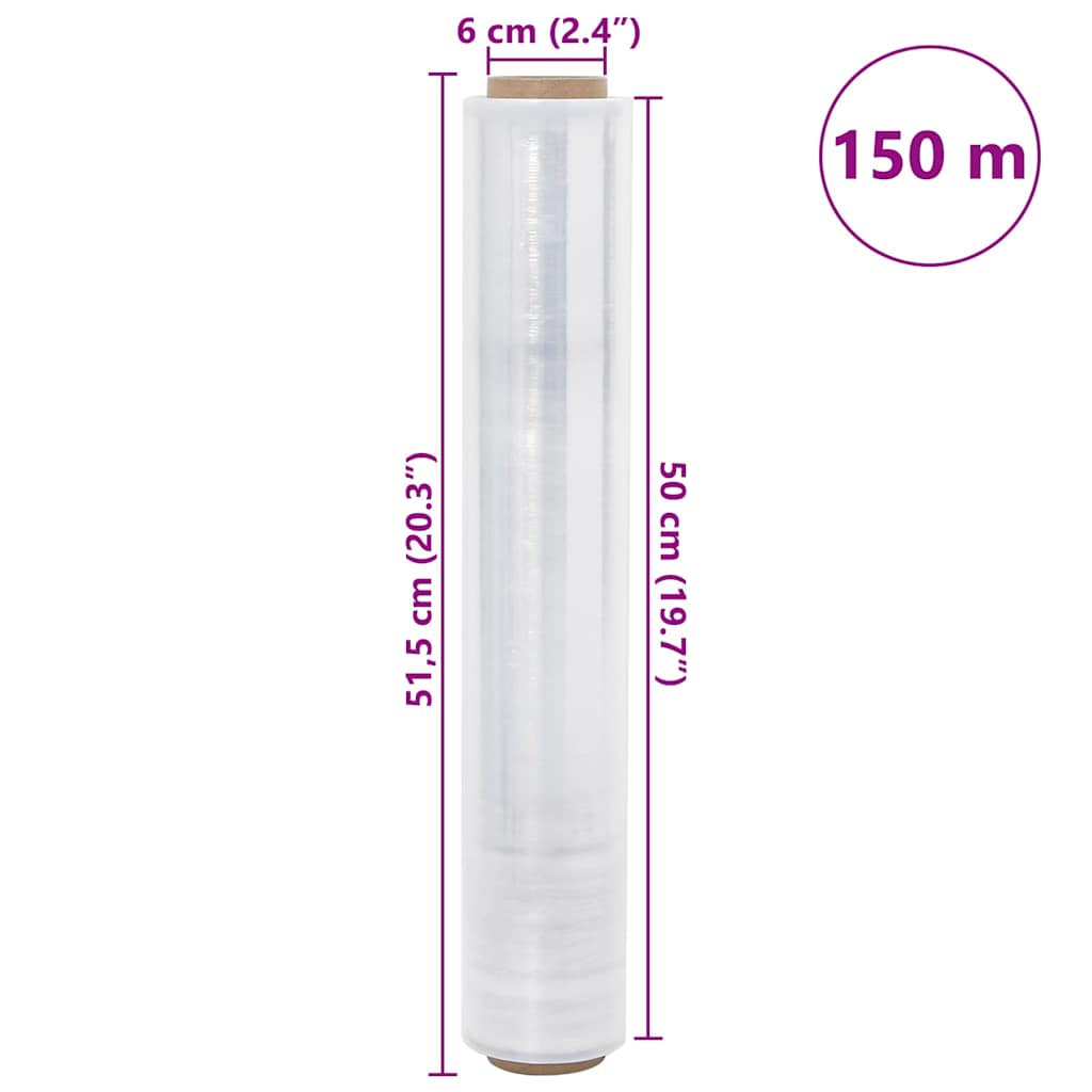 Stretch Film 6 pcs Transparent 30 μm 50 cm x 150 m