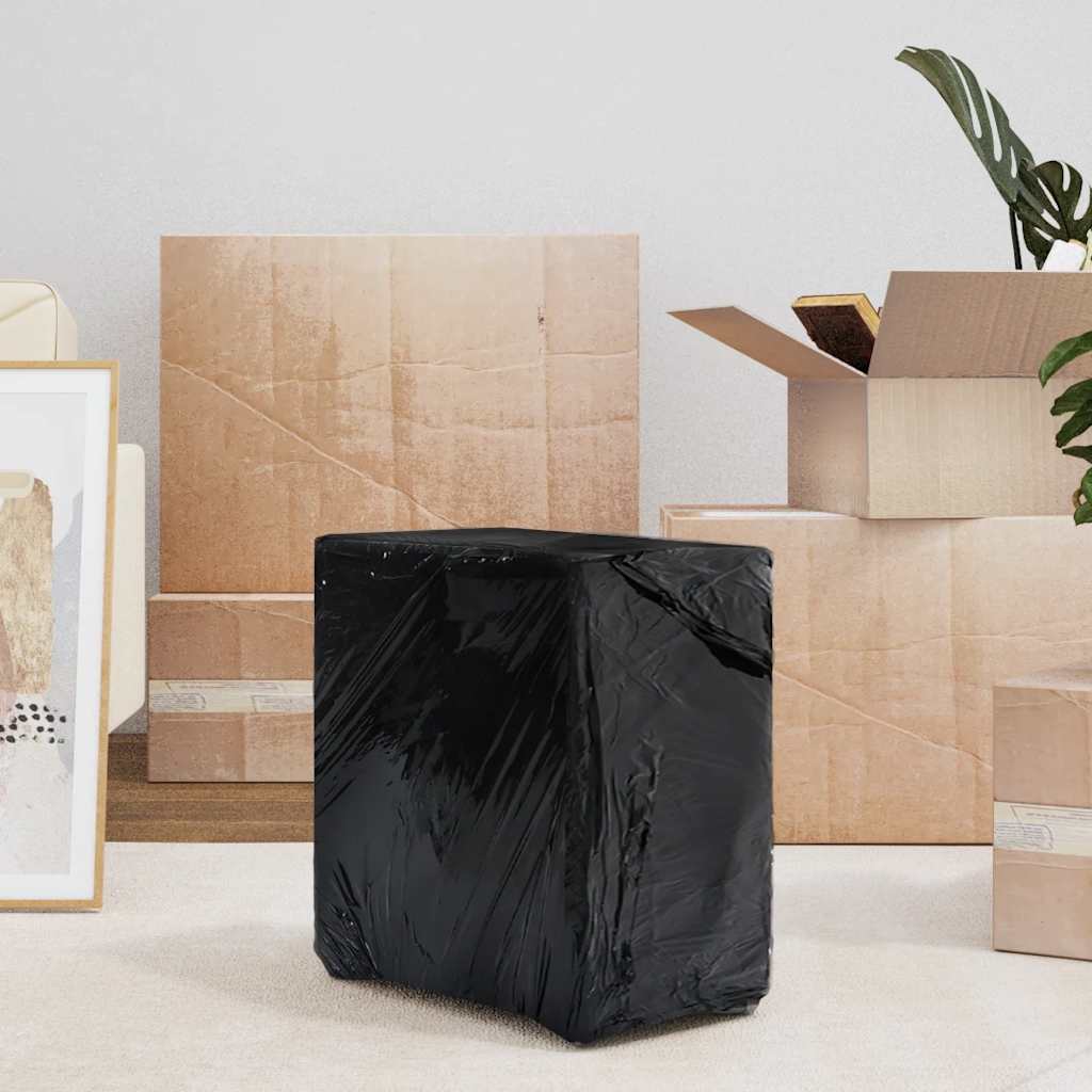 Stretch Film 2 pcs Black 20 μm 50 cm x 150 m