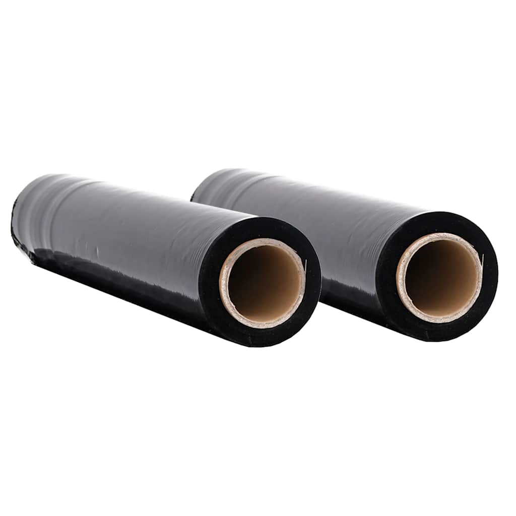 Stretch Film 2 pcs Black 30 μm 50 cm x 300 m