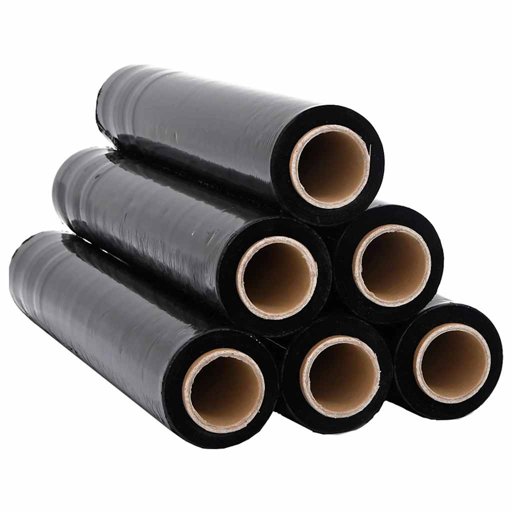 Stretch Film 6 pcs Black 20 μm 50 cm x 300 m