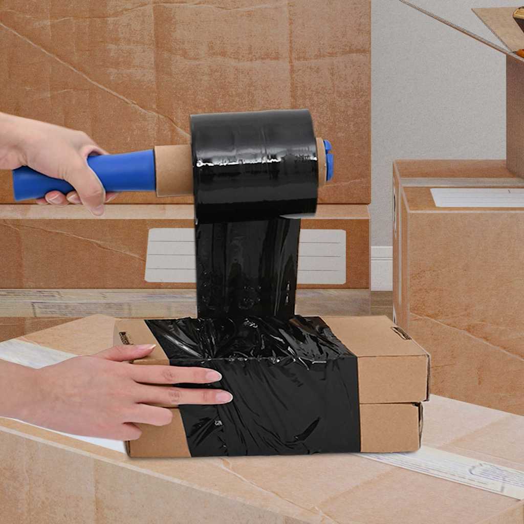 Stretch Films 10 pcs Black 23 µm 10 cm x 300 m