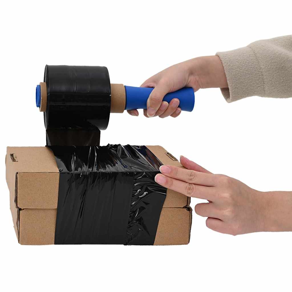 Stretch Films 10 pcs Black 23 µm 10 cm x 300 m