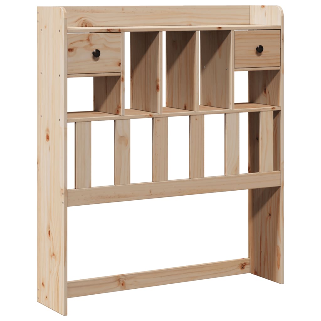 Bookcase Bed without Mattress 90x200cm Solid Wood Pine