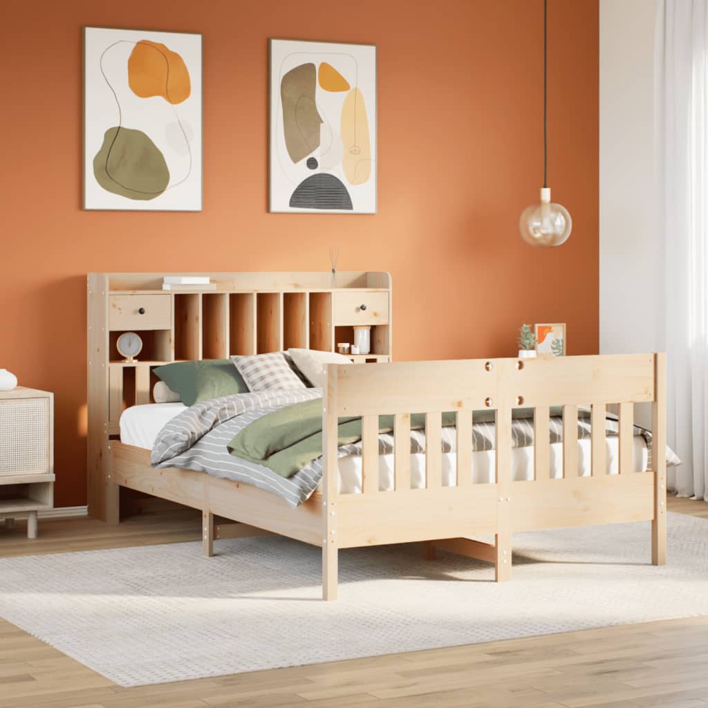 Bed Frame without Mattress 160x200 cm Solid Wood Pine