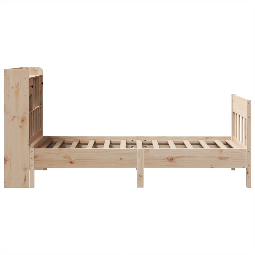 Bed Frame without Mattress 75x190 cm Small Single Solid Wood Pine