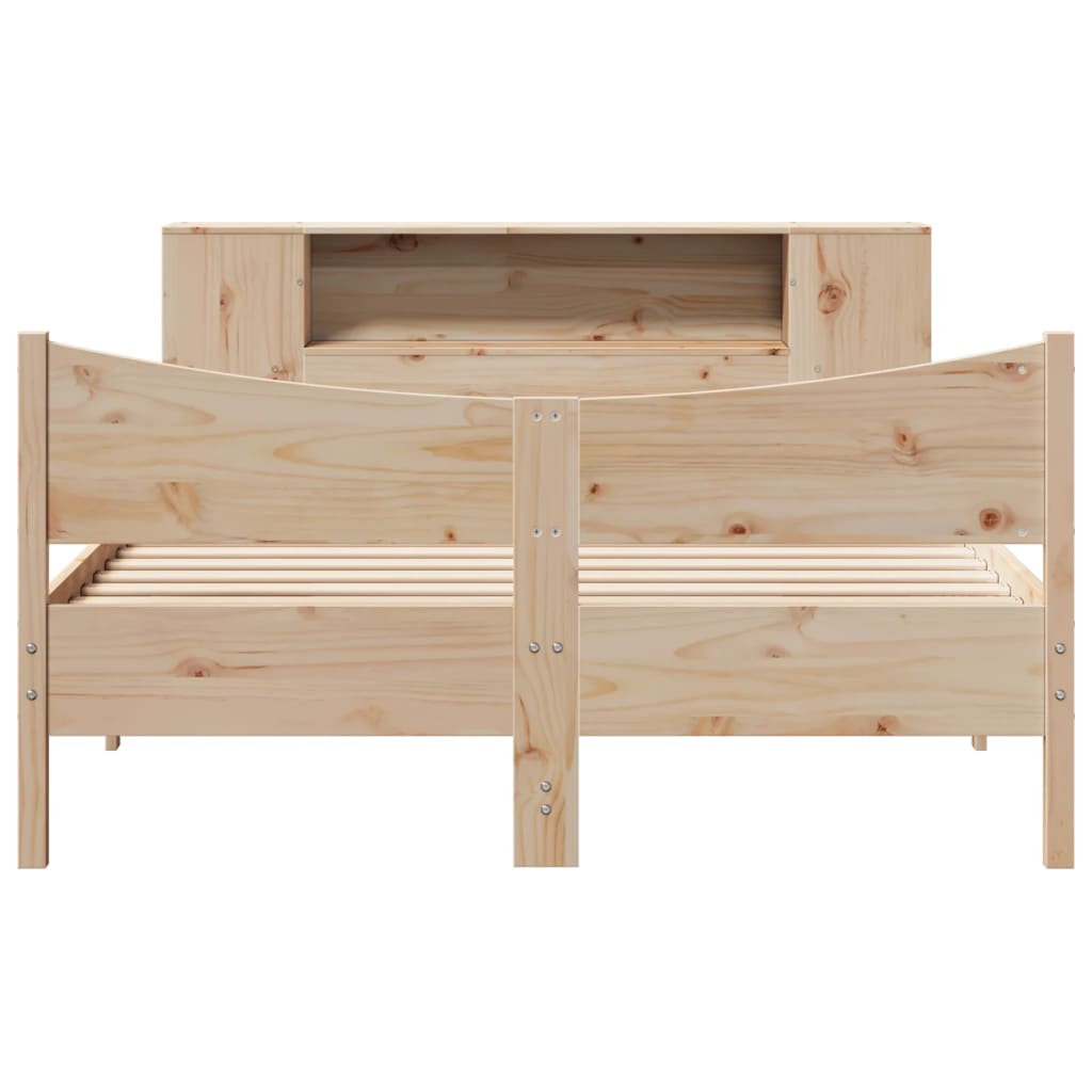 Bed Frame without Mattress 150x200 cm King Size Solid Wood Pine