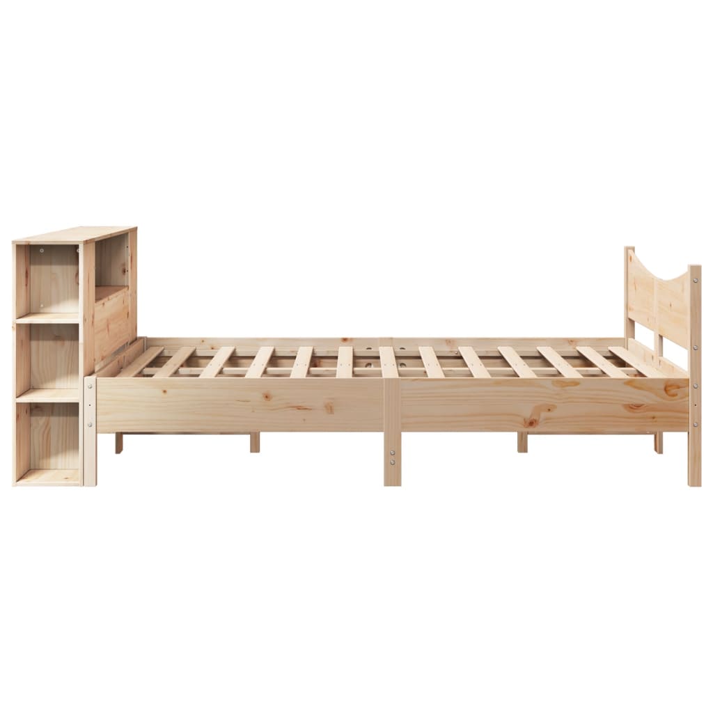 Bed Frame without Mattress 150x200 cm King Size Solid Wood Pine