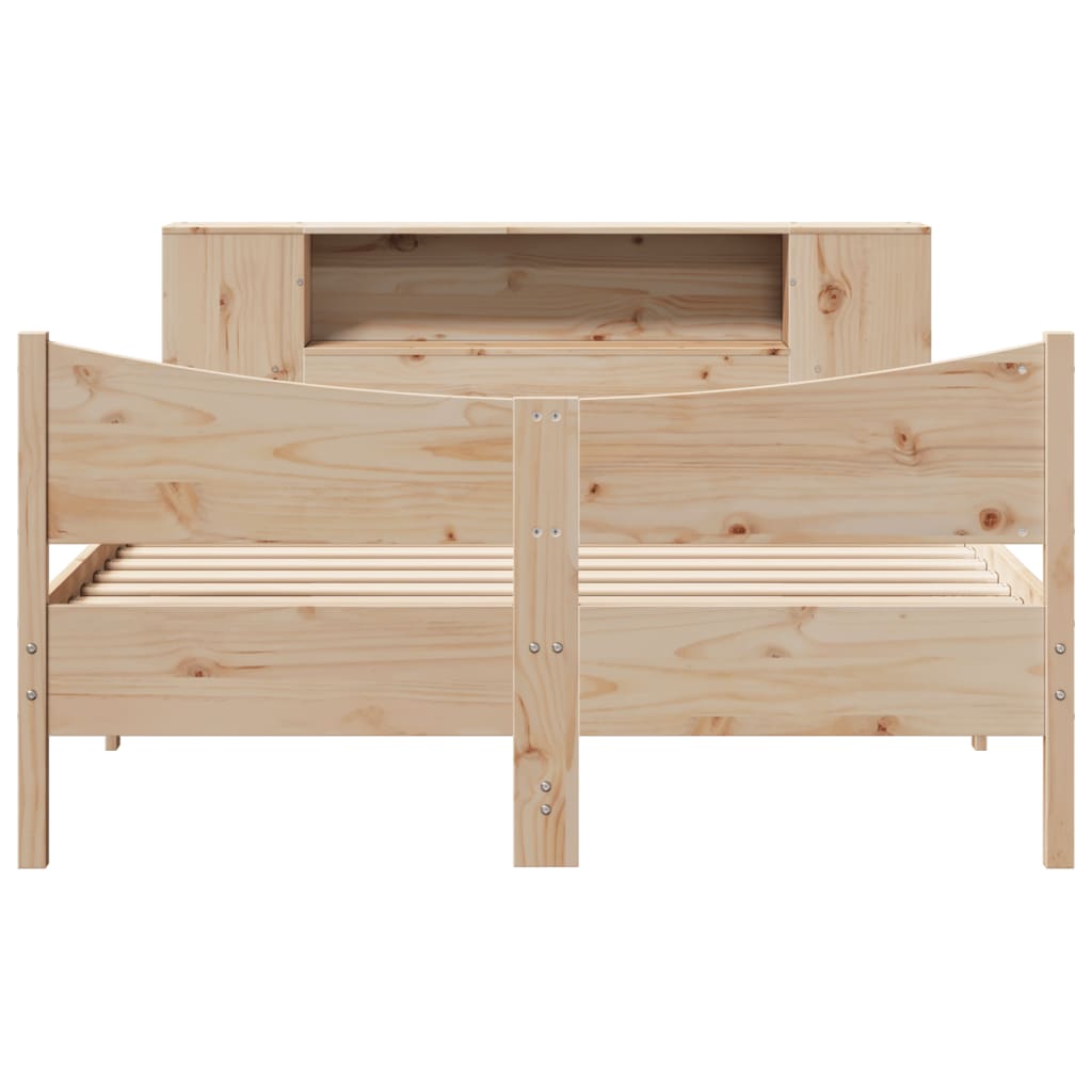 Bed Frame without Mattress 120x190 cm Small Double Solid Wood Pine