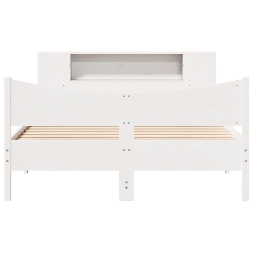 Bed Frame without Mattress White 120x190 cm Small Double Solid Wood Pine