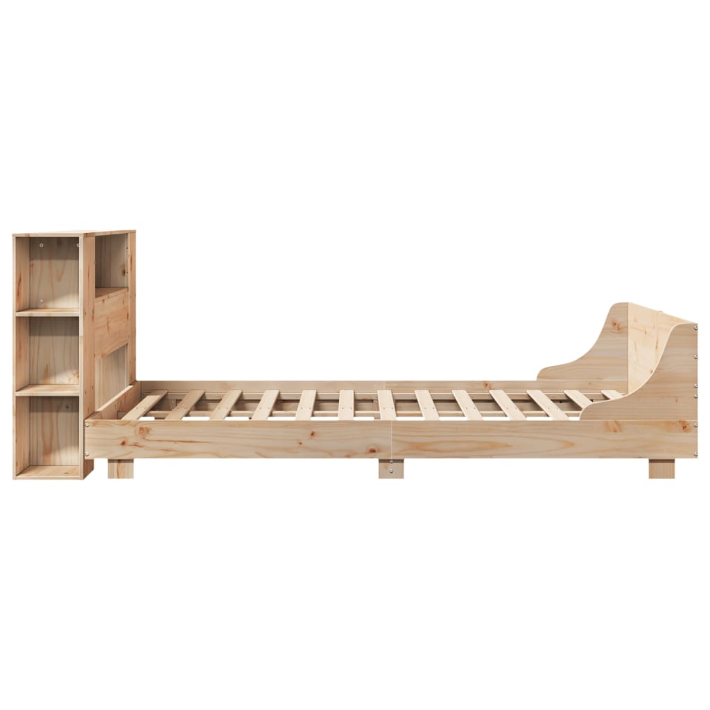 Bed Frame without Mattress 150x200 cm King Size Solid Wood Pine