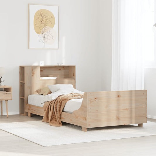 Bed Frame without Mattress 90x190 cm Single Solid Wood Pine